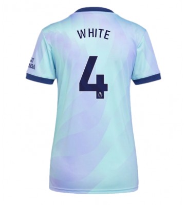 Arsenal Ben White #4 Tercera Equipación Mujer 2024-25 Manga Corta